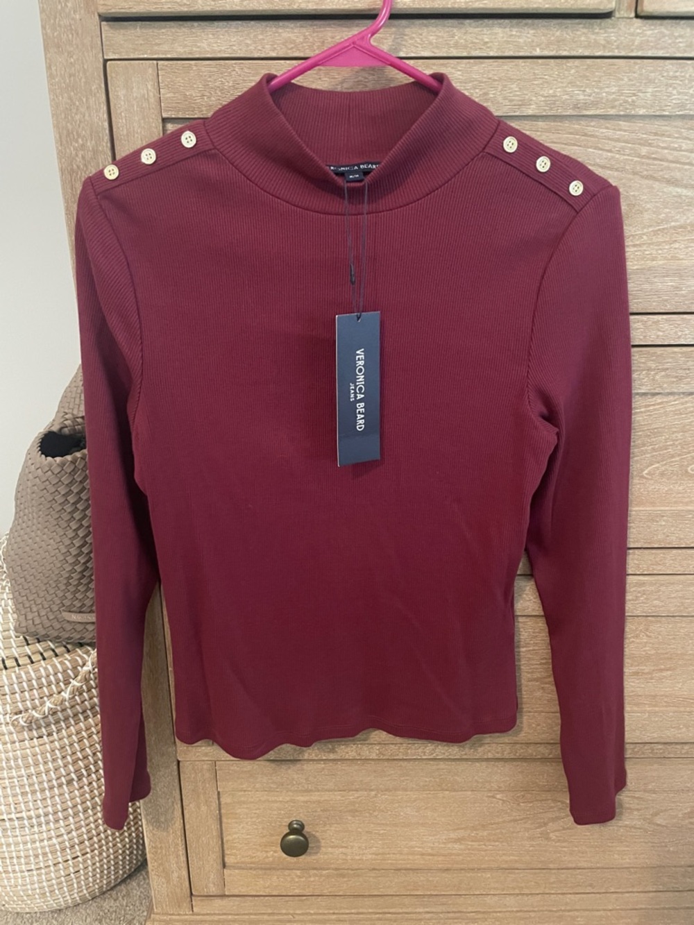 NWT Veronica beard mock neck top